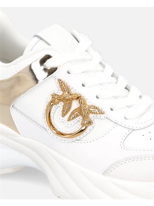 Ariel sneakers in leather effect with mirror details Pinko | SS0027P025Z1B.Z1B